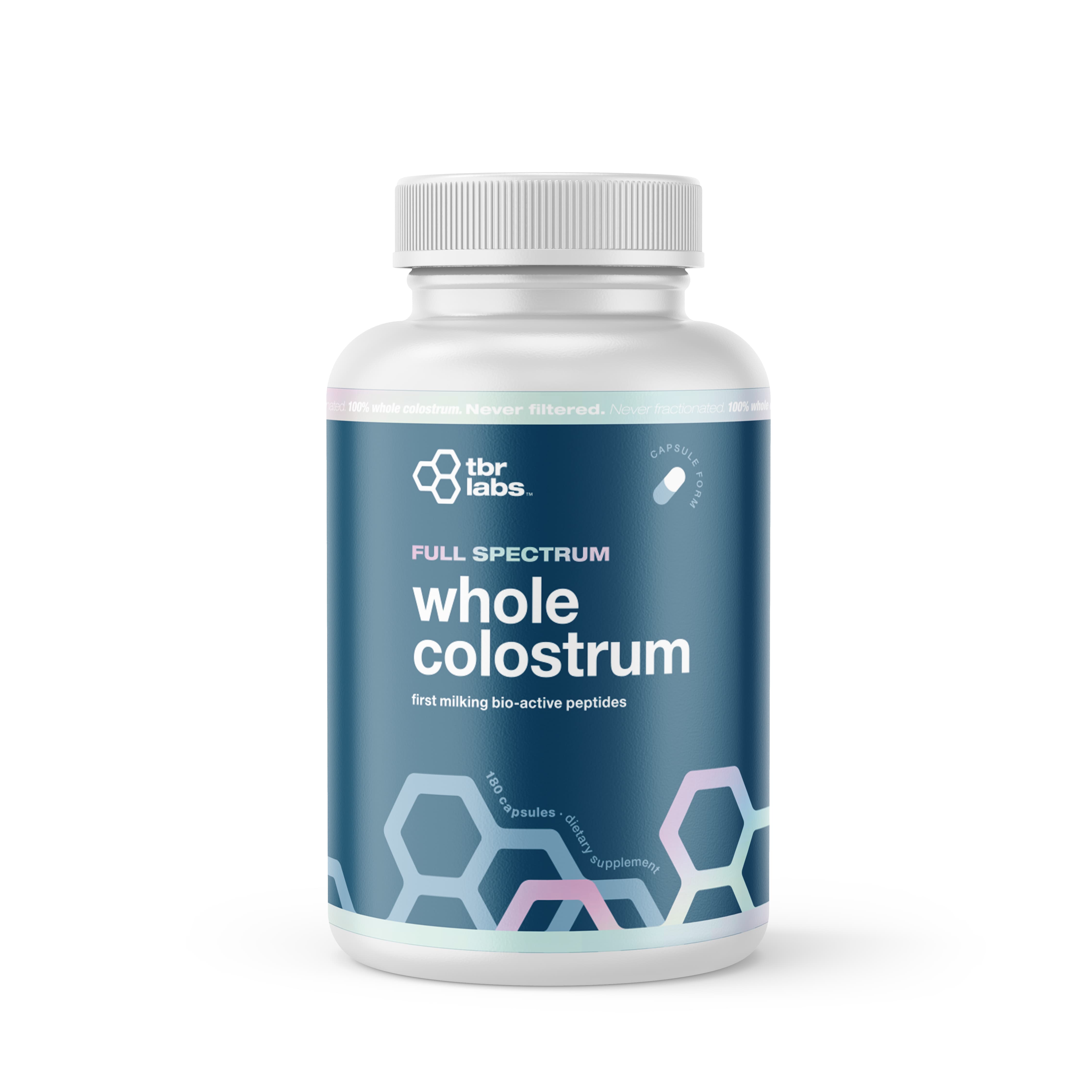 Whole Colostrum: Unflavored Capsules