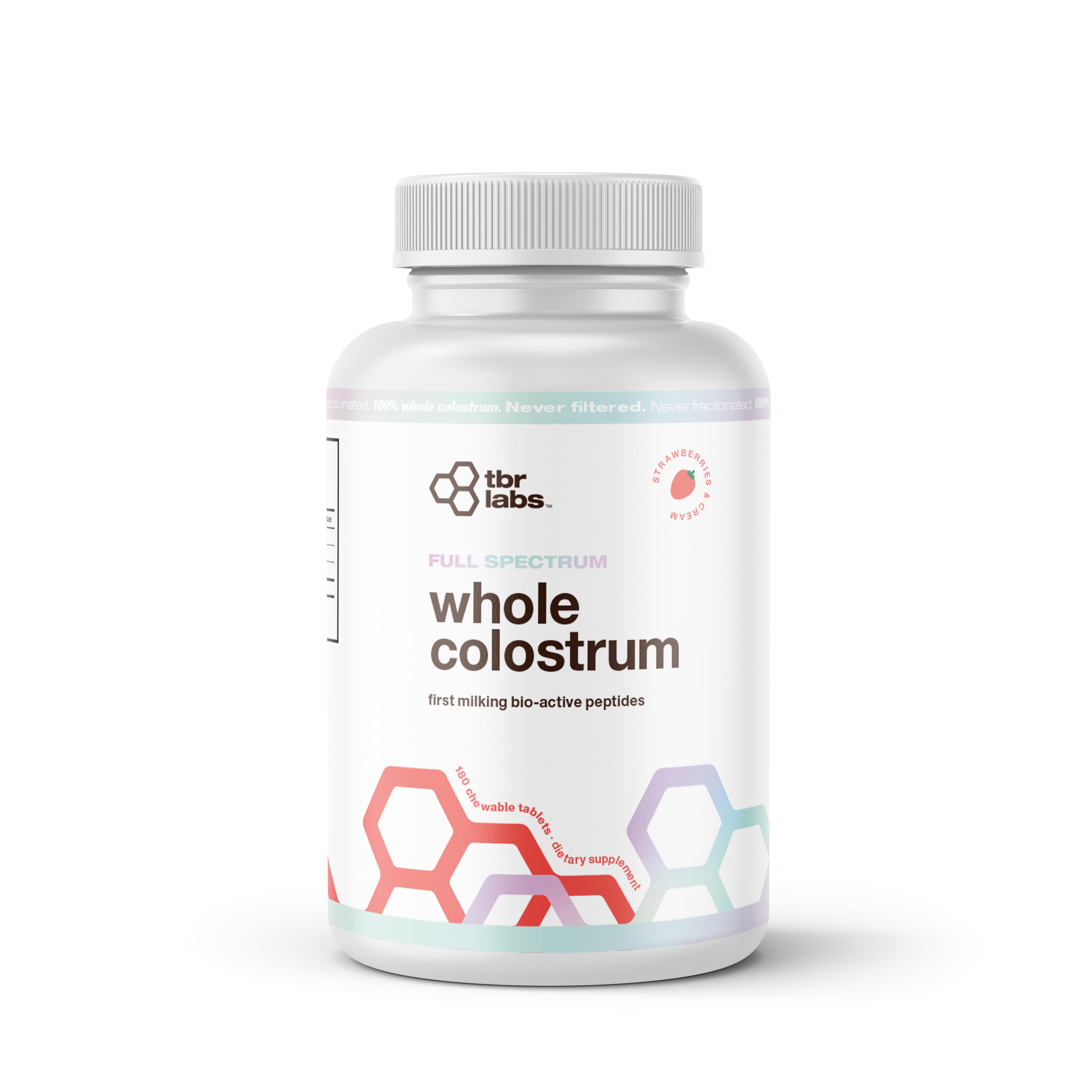 Whole Colostrum: Strawberry Creamsicle Tablets